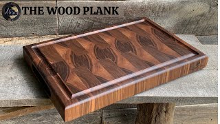 Walnut END GRAIN Cutting Board  Functional Kitchen ART 4K [upl. by Najib447]