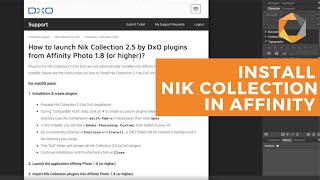 How to install Nik Collection in Affinity Photo   Nik Collection 25 Webinar [upl. by Buxton]