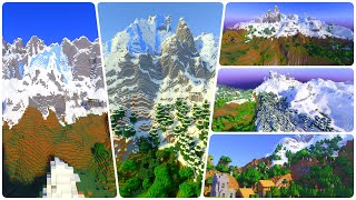 10 NEW MINECRAFT MOUNTAIN SEEDS YOU HAVE TO TRY No longer working [upl. by Ecnarrot390]