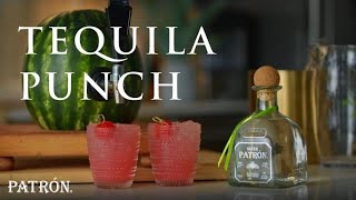 Easy Watermelon Tequila Punch  Patrón Tequila [upl. by Odlanyer286]