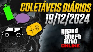 Coletáveis Diários 19122024  GTA Online Traficantes Baú do Tesouro Pichações e VanGun [upl. by Zeiger]