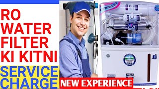 HOW MUCH RO WATER FILTER SERVICEREPAIR CHARGES NEW EXPERIENCE [upl. by Hanid]