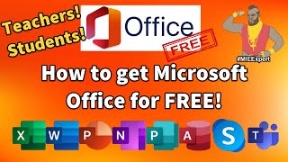 Install Microsoft Office for FREE Download full 2024 suite for Students  Teachers [upl. by Aelyk]