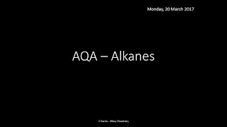 AQA 32 Alkanes REVISION [upl. by Chamkis]