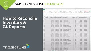 How to Reconcile Inventory and GL Reports  SAP Business One [upl. by Minerva]