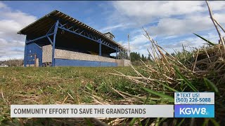 Effort to save grandstands in small Oregon town of Vernonia [upl. by Henrik334]