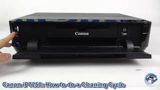 Canon Pixma iP7250 How to do Printhead Cleaning Cycles and Improve Print Quality [upl. by Pelson504]