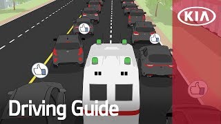 Yielding to Emergency Vehicles  Driving Guide  Kia [upl. by Etnwahs]