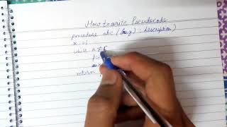 how to write pseudocode [upl. by Karlise]