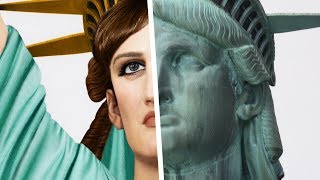 how the STATUE OF LIBERTY looked in REAL LIFE [upl. by Mansfield588]