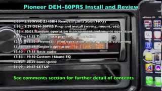 Pioneer DEH80PRS Installation and Review [upl. by Ydnamron]