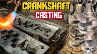 How Crankshaft Casting Process Are Done  Complete Casting Process of Crankshafts Inside Foundry [upl. by Delaryd]