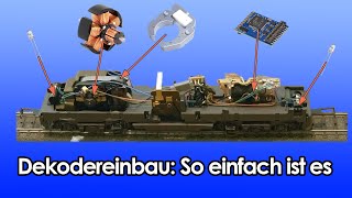 Wie man einen Dekoder in eine analoge Märklin Lokomotive einbaut [upl. by Adnalahs]