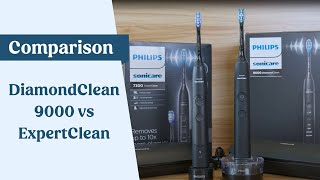 Sonicare DiamondClean 9000 vs ExpertClean 7300 UK [upl. by Alphonso667]