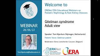 ERKNet Webinar  Gitelman Syndrome adult view by Tom Nijenhuis [upl. by Akeemat700]