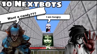 We found 10 scary Nextbots in our Minecraft world [upl. by Nrubliw]