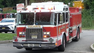 Teaneck FD Squad 24 Spare Responding [upl. by Idona]