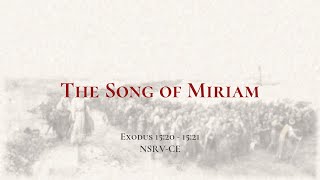 The Song of Miriam  Holy Bible Exodus 15201521 [upl. by Htiekel]