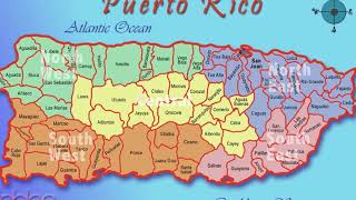 mapa de Puerto Rico  La Isla de Boricuas [upl. by Clyde183]