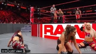 The Bella Twins amp Natalya vs Riott Squad Full Match  WWE Raw 24 September 2018 Highlights [upl. by Akeinahs]