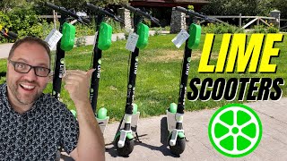 How to Rent and Use a Lime Scooter  Electric Scooter Rental [upl. by Schwejda]