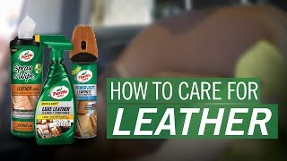 How to Clean Leather Car Seats  Turtle Wax [upl. by Asil]