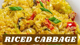 The Easiest Cabbage Rice Low Carb KetoFriendly [upl. by Ecinnaj]