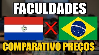 PREÇOS FACULDADE no PARAGUAI X BRASIL  COMPARATIVOS  VALE A PENA ESTUDAR no PARAGUAI [upl. by Dnartreb]