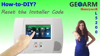 Honeywell L5200  How to Reset the Installer Code [upl. by Ardnatal971]