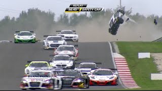 Lamborghini in massive crash at Slovakia Ring Circuit [upl. by Phail776]