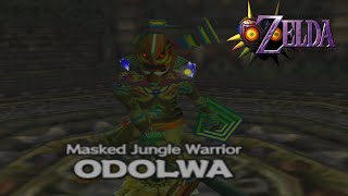 Legend of Zelda Majoras Mask N64 Boss Battle Odolwa [upl. by Hiltner]