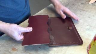 Making a Leather Bible Cover [upl. by Iggep754]