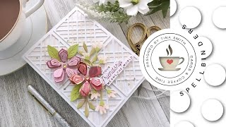 Spellbinders  Spring Into Glimmer Collection  Hot Foiled Floral Card [upl. by Lemhaj]