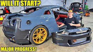 Rebuilding A Wrecked 2024 Nissan GTR Part 6 [upl. by Musetta]