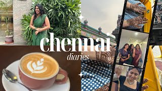 chennai vlog part 1 🤎  bsf’s wedding catching up with friends coffee amp movie dates [upl. by Marinna]