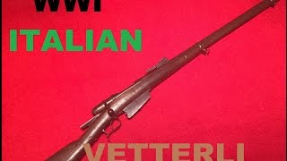 Review ITALIAN WAR RIFLE 65 carcano used in WWI [upl. by Etnohs]