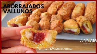 ABORRAJADOS VALLUNOS Plátanos Maduros rellenos con Queso La mejor receta con Plátano Maduro [upl. by Linehan]