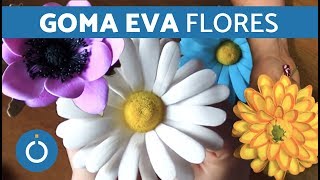 GOMA EVA FLORES  CÓMO HACER FLORES de FOMI [upl. by Gonnella]