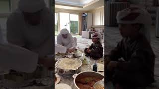 Sheikh Hamdan Having FoodRoyal Arabic FoodMeatUncle Saeed [upl. by Tayib126]