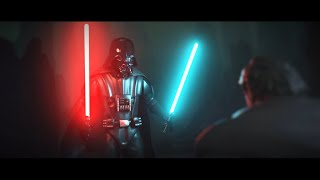 Darth Vader defeats ObiWan  Alternate Ending Animation [upl. by Orban145]