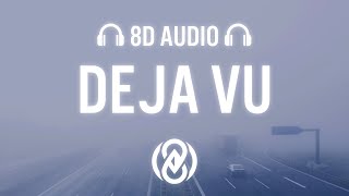 Olivia Rodrigo  deja vu Lyrics  8D Audio 🎧 [upl. by Dirgni57]