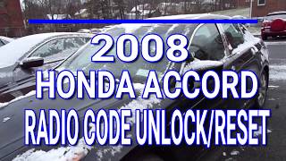 How to Unlock your Honda Radio Code  How to get your Honda Radio Code Number [upl. by Garreth329]