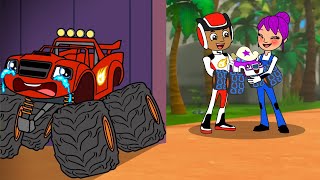 Poor Blaze is Abandoned  Blaze and the Monster Machines Animation [upl. by Neehs]