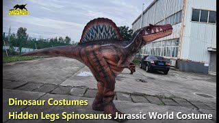 Hidden Legs Spinosaurus Jurassic World Costume  Dinosaur costumes [upl. by Arbuckle]