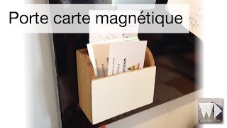 Fast project  Porte carte de visite magnétique DIY [upl. by Kcirrem160]