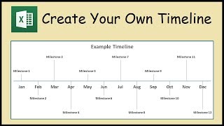 How to Create a Timeline Chart in Excel [upl. by Annette86]