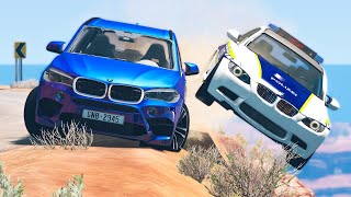 Cliff Drops Car Crashes 17  BeamNG Drive  CRASHdriven [upl. by Sung]