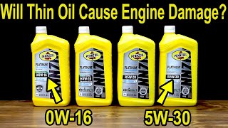 Will Thin Motor Oil Cause Engine Damage Lets Settle This [upl. by Electra]