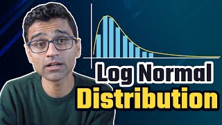 Log normal distribution  Math Statistics for data science machine learning [upl. by Naujit]