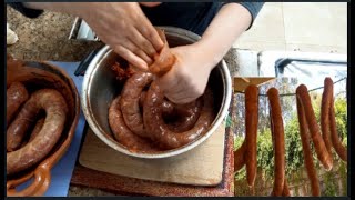 Como hacer longaniza o chorizo de puerco estilo guerrerocompletamos la receta de la sra chelita [upl. by Carol-Jean]